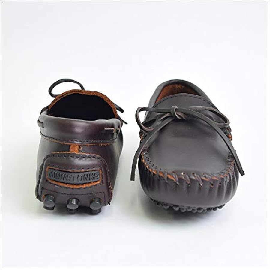 MINNETONKA CLASSIC D ダークブラウン Amazon | Minnetonka メンズ オリジナル 牛革 ドライビング